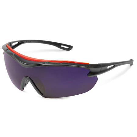 Elvex Brow-Specs Anti-Fog PC Lens, Brow Guard, Cobalt