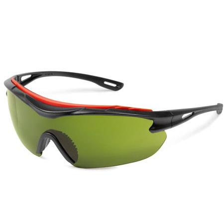 Elvex Brow-Specs Welding Shade 3 SuperCoat Anti-Fog PC Lens, Green