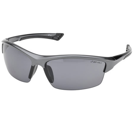 Elvex Sonoma Hard Coated Polycarbonate Lens, Glossy Gunmetal Gray Frame, Gray