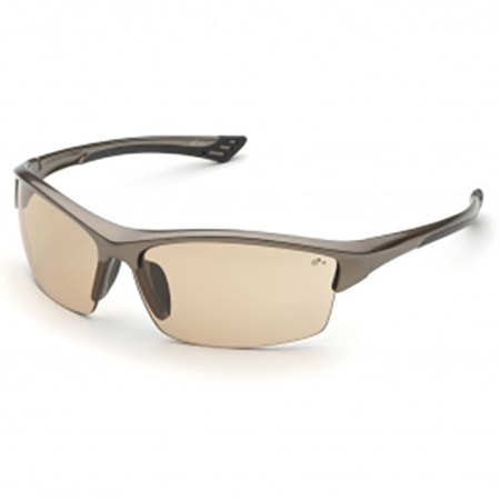 Elvex Sonoma Hard Coated Polycarbonate Lens, 50% VLT, Brown Frame, Light Brown