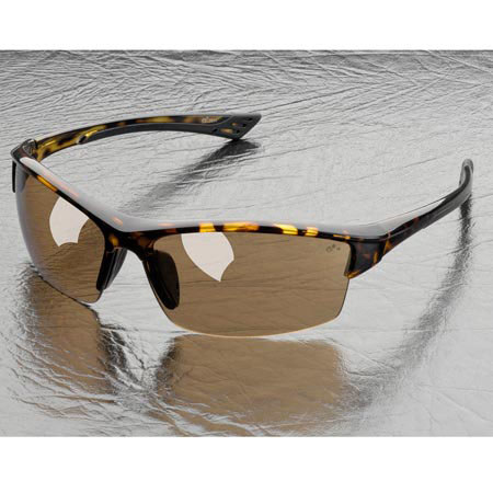 Elvex Sonoma Polycarbonate Lens with Light Gold Mirror, Tortoise Frame, Brown
