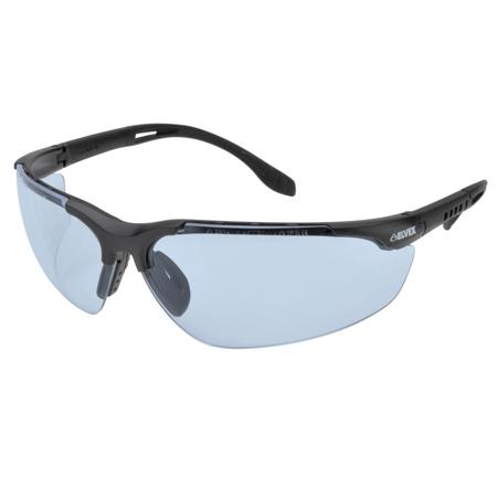 Elvex Sphere-X Ultimate Hard Coated Polycarbonate Lens, Black Frame, Blue