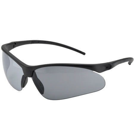 Elvex Flex-Pro Gray HC/PC Lens, Core Flex Adjustable Temples, Black Frame