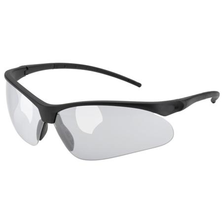 Elvex Flex-Pro Silver Mirror HC/PC Lens, Glossy Black Frame
