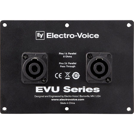 Telex EVU-CDNL4 Dual NL4 SpeakOn Cover Plate f/EVU Loudspeaker System