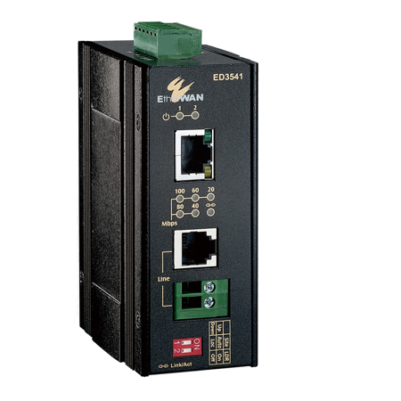 EtherWAN ED3541 10/100BASE-TX Hardened Ethernet Extender