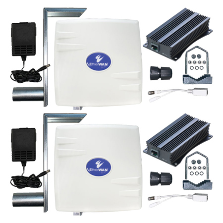 EtherWAN EasyLink Pro Series 867Mbps Plug & Play Wireless Bridge, 2-Pack