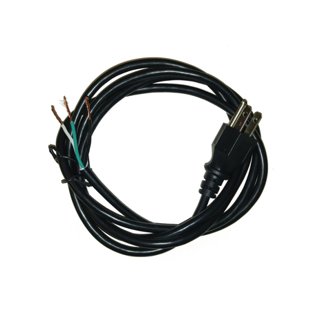 EtherWAN PC-183-72 6' 18AWG Power Cord, NEMA 5-15P to ROJ 2" Stripped 5/8",Black
