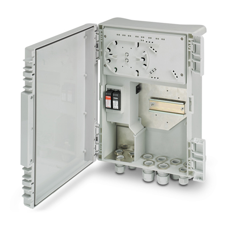 EtherWAN EASYPOEBOX4F NEMA-Rated Indoor/Outdoor Enclosure with 165W 4-Port Gigabit Managed PoE Switch and 2-Port SFP