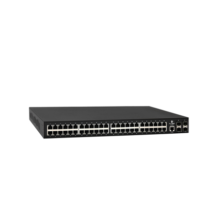 EtherWAN EX26484 V2 450W 48-Port Gigabit Commercial Managed PoE Switch with 4-Port SFP+