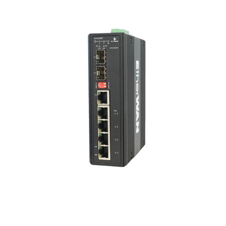 EtherWAN EX42395BT 240W 6-Port Gigabit Hardened Unmanaged PoE Switch