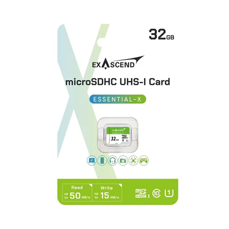 Exascend Essential-X UHS-I microSD Memory Card 32GB