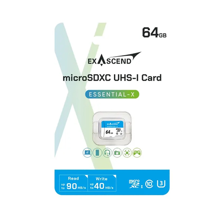 Exascend Essential-X UHS-I microSD Memory Card 64GB