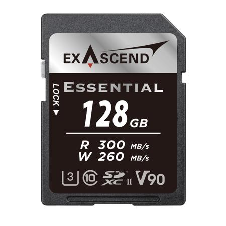 Exascend Essential 128GB UHS-II V90 SDXC Memory Card