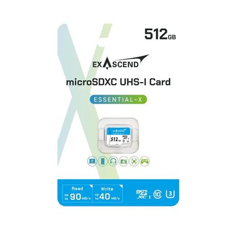 Exascend Essential-X UHS-I microSD Memory Card 512GB