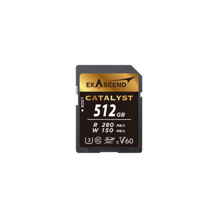 Exascend Catalyst 512GB UHS-II V60 SDXC Memory Card