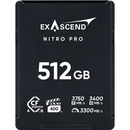 Exascend Nitro Pro 512GB CFexpress Type-B 4.0 Memory Card