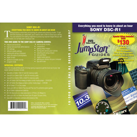 JumpStart Sony DSC-R1 Camera Video Training Guide DVD