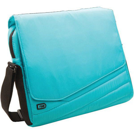 Nxe MicroPuff Messenger Bag Carry Solution for Tablets/Small Laptops 13", Aqua