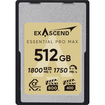 Exascend Essential Pro Max Series CFexpress 4.0 Type-A Memory Card 512GB