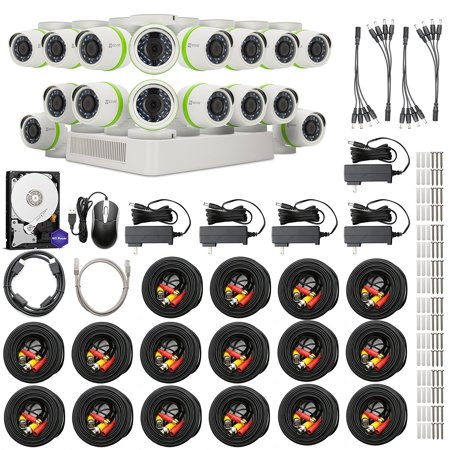 EZVIZ 16CH Video Home Security System, DVR with 2TB HDD, 16x Bullet Camera