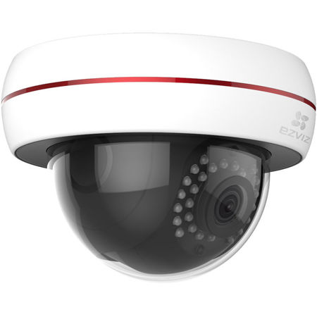 EZVIZ Husky Dome CV-220 1080p Outdoor Dome Camera with 16GB microSD Card, 2 Pack