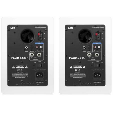 Fluid Audio Classic Series C5 Bluetooth 5" Studio Monitor, Pair, White