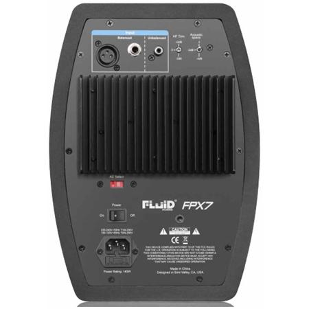 Fluid Audio FPX7 140W 7" Two-Way Active Coaxial Studio Monitor, Single