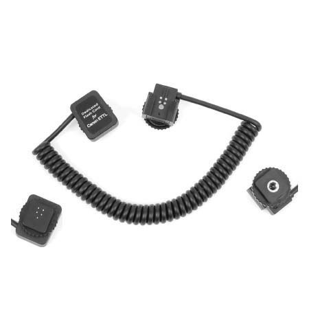 Adorama RS0448P Off-Camera TTL Coiled Flash Cord, 3ft
