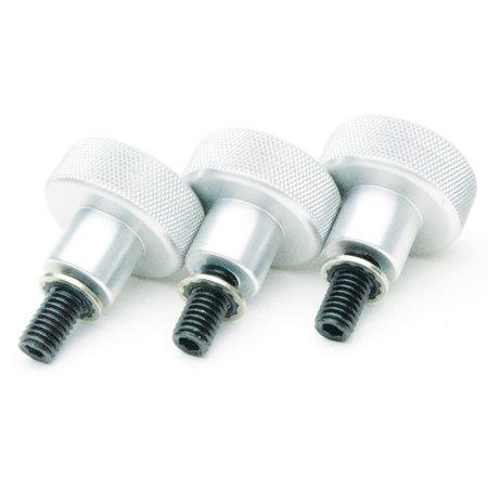 Farpoint FTKS-CL Tripod Knob Set - Clear Anodize Silver