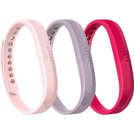 Fitbit Band Set for Flex 2 Tracker, Small, 3 Pack (Magenta/Lavender/Blush Pink)