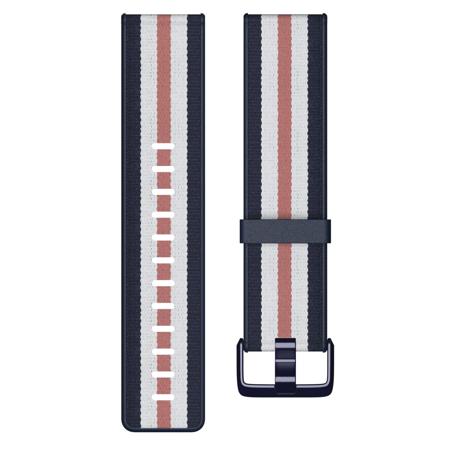 Fitbit Woven Band for Versa Smartwatch, Navy/Pink, Small