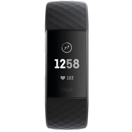 Fitbit Charge 3 Graphite Black FB409GMBK Adorama