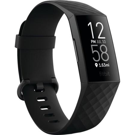 Fitbit Charge 4 Fitness Tracker, Black/Black