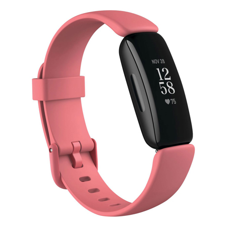 Fitbit Inspire 2 Fitness Smartwatch, Black/Desert Rose
