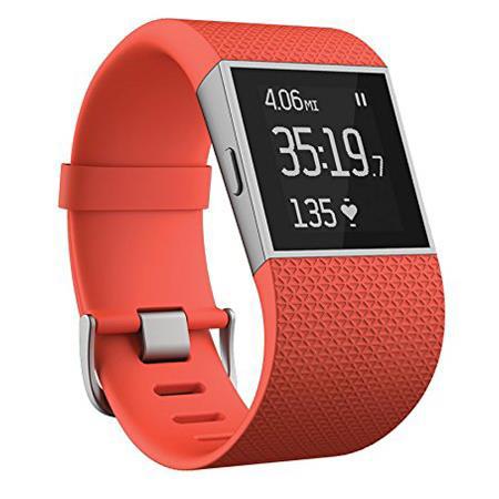 Fitbit Surge Large Wireless Fitness Super Watch, Tangerine
