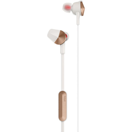 Fitbit Flyer Wireless Fitness Headphones with Mic, Lunar Gray