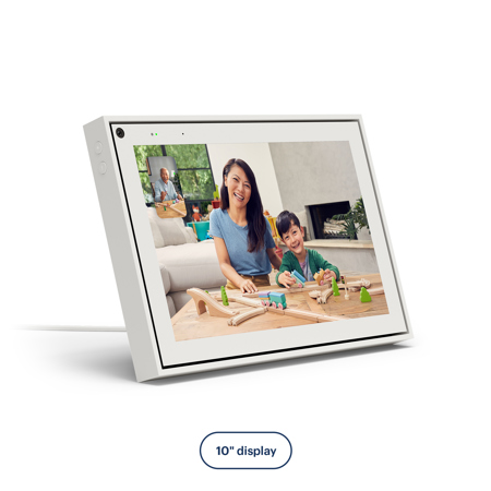 Facebook Portal Smart Video Calling 10" Touchscreen Display with Built-In Alexa, White