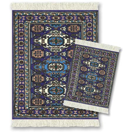 FiberLok GCAS Adarbil MouseRug and CoasterRug,Washable