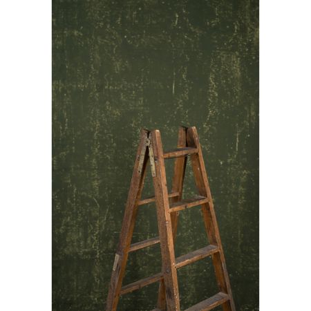 Gravity Backdrops Hand Painted Classic Canvas Distressed Backdrop,5.2x8.9',Green