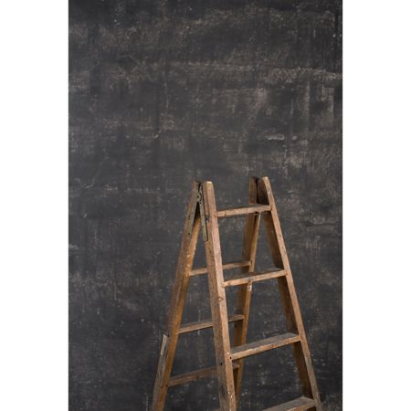 Gravity Backdrops Hand Painted Classic Distressed Backdrop, 5.2x8.9', Mid Gray