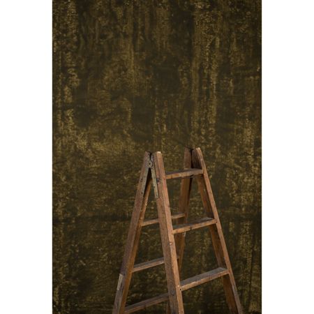 Gravity Backdrops Hand Painted Classic Distressed Backdrop, 3.9x7.8',Olive Green