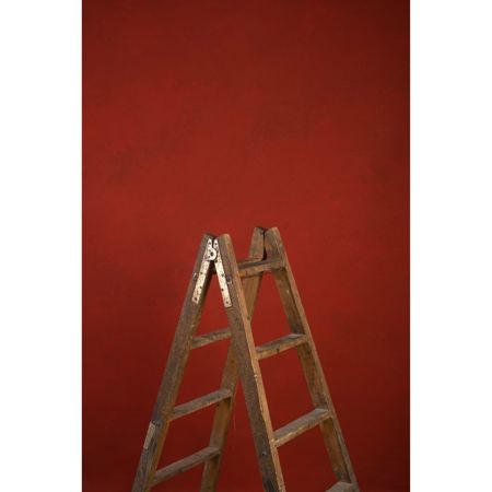 Gravity Backdrops Hand Painted Classic Canvas Low Texture Backdrop, 3.9x7.8',Red