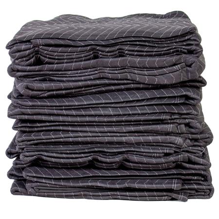 Filmcraft 12 Pack Studio Blanket with Grommets Non-Woven Fabric, Black