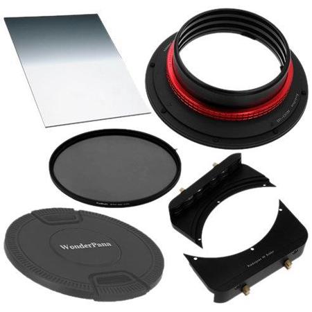 Fotodiox WonderPana 66 Essentials 0.6SE System Holder Kit for Nikon 14-24mm AF-S Zoom Nikkor f/2.8G ED AF Lens, Includes WonderPana FreeArc Core Filter Holder, WonderPana 66 6.6" Wide Holder Upgrade Bracket, 145mm Solid ND 1.2 (4 Stop) Filter and 6.6x8.5" Soft-Edge Graduated ND 0.6 (2-Stop) Filter