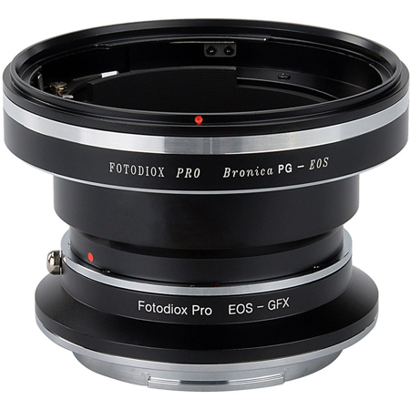 Fotodiox Pro Lens Mount Double Adapter for Bronica/Canon Lens to Fujifilm Camera