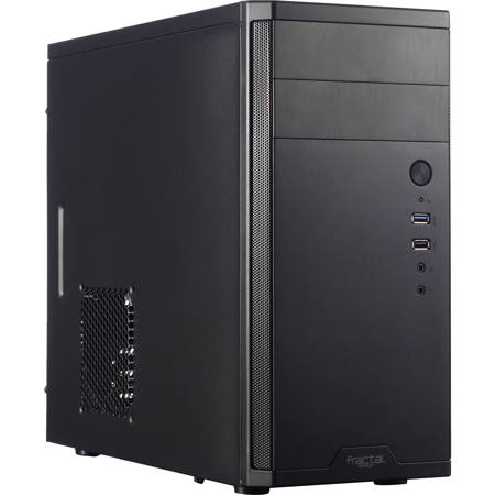 Fractal Design Core 1100 Micro-ATX Mini-Tower Computer Case, Black