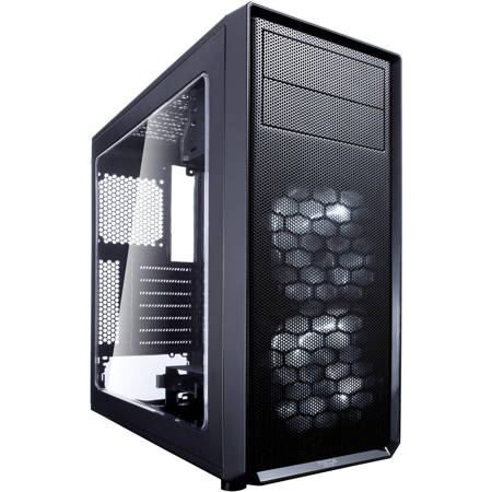 Fractal Design Focus G ATX Mid-Tower Computer Case with Side Window, Black