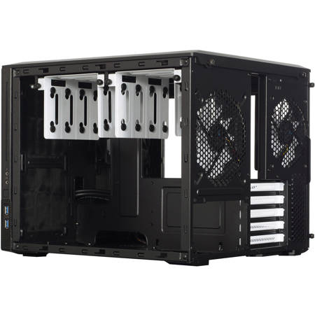 Fractal Design Node 804 Micro-ATX Case with Side Window, Black FD