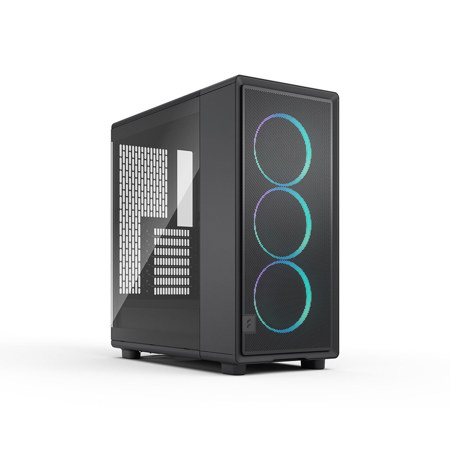 Fractal Design Epoch RGB Light Tempered Glass ATX Mid-Tower Computer Case, Black